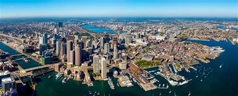 AERIAL BOSTON SKYLINE-Boston Skyline by Dave Cleaveland/Maine Imaging