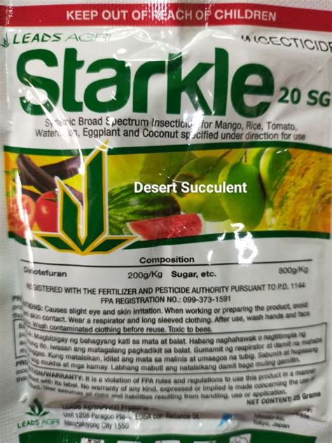 STARKLE 20SG Broad Spectrum Systemic Insecticide Lazada PH