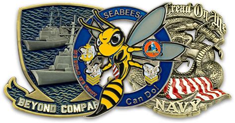 Custom Navy Challenge Coins | Navy Coins | Military Coins | U.S. DOD Coins