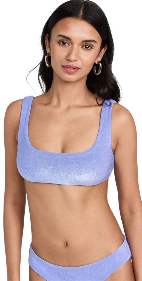 Jade Swim Rounded Edges Bikini Top Violet Editorialist