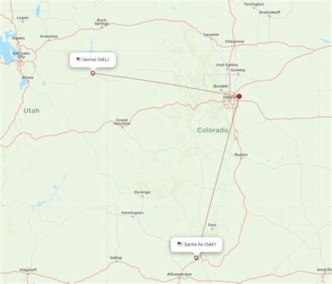 Flights From Santa Fe To Vernal SAF To VEL Flight Routes