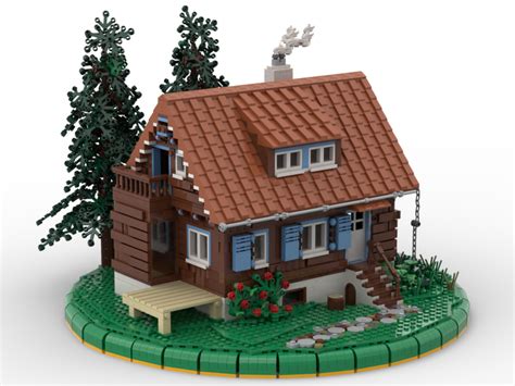 LEGO MOC Cozy Cabin Diorama by Chricki | Rebrickable - Build with LEGO