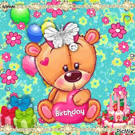 Happy Birthday Teddy Bear Gif Pictures, Photos, and Images for Facebook ...