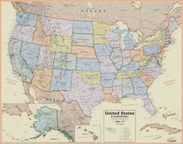 Wall Maps of the United States for Sale :-)