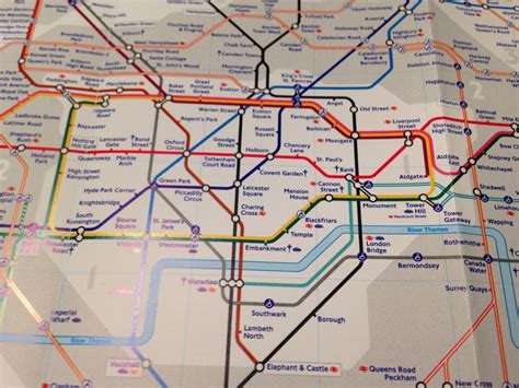 London Tube Map: Zones 1 & 2