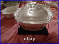 Rare Vintage Corning Ware Spice Of Life Casserole Dish A B Qt