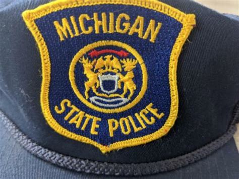 Vintage Michigan State Police Defunt Patch 3 Ebay