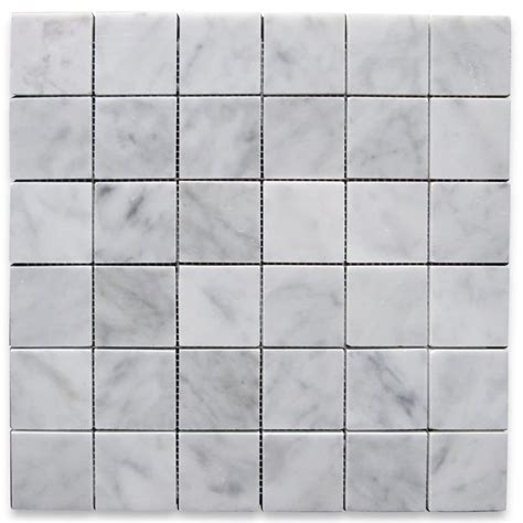 Buy Stone Center Online Carrara White Marble X Square Mosaic Tile