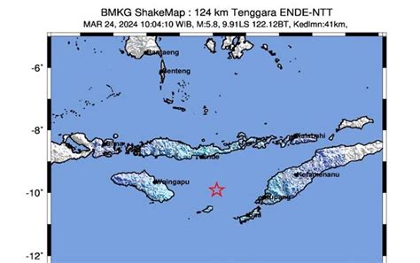 Bmkg Sebut Gempa Bumi M Di Laut Sawu Ntt Tidak Berpotensi Tsunami