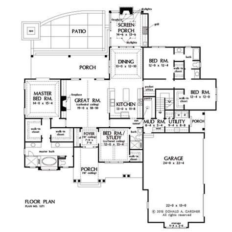 Floorplan Photo Of Home Plan The Drake Craftsman Style House