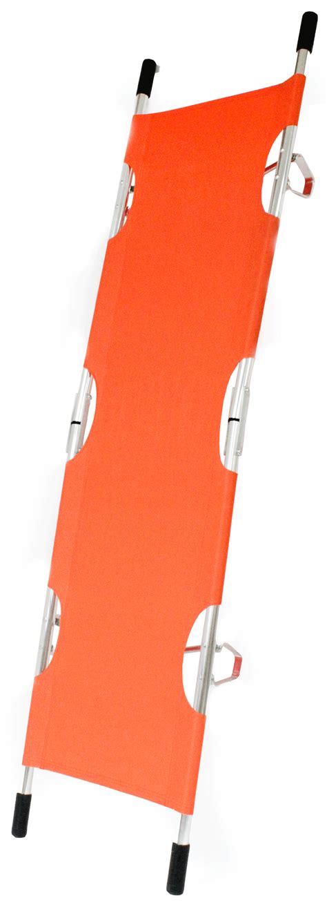 Kemp Usa Orange Folding Pole Stretcher Lifeguard Equipment