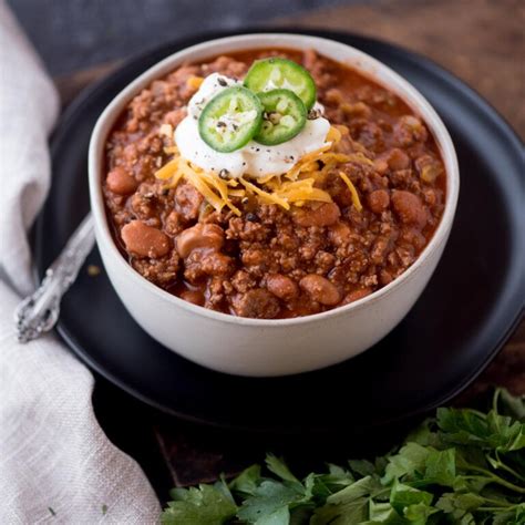 Texas Chili With Beans Recipe Sweetly Splendid