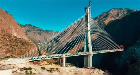 Coming Soon Indias First Cable Stayed Anji Khad Bridge Joining The