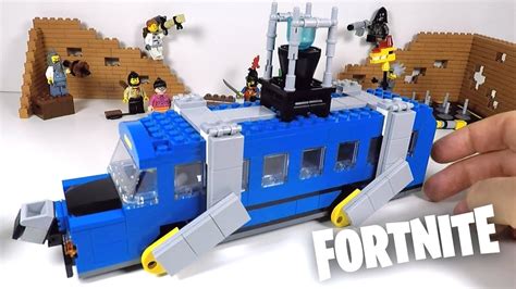 Lego Fortnite Battle Bus Moc Youtube