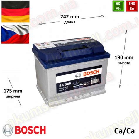 BOSCH S4 (005) 60Ah R+ 540A