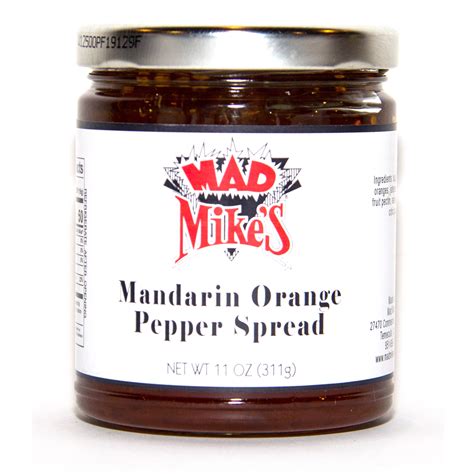 Mandarin Orange Pepper Spread Mad Mikes American Gourmet