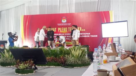 Daftar Perolehan Kursi Dprd Lotim Usai Rapat Pleno Kpu