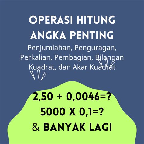 Cara Menghitung Angka Penting Dalam Operasi Angka Penting Pelajaran