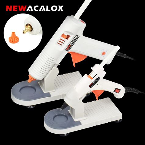 NEWACALOX EU V Hot Melt Glue Gun With Mm Mm Hot Melt Glue Stick W W Hot Silicone Gun