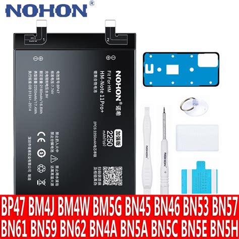 Nohon Bater A Bp Bn Bn Bn A Para Xiaomi Redmi Note Pro Plus