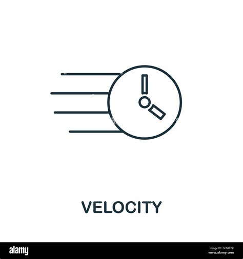 Velocity Icon Simple Element From Agile Method Collection Filled