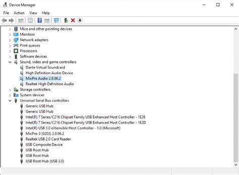 Uninstalling The Mixpre Asio Driver Sound Devices