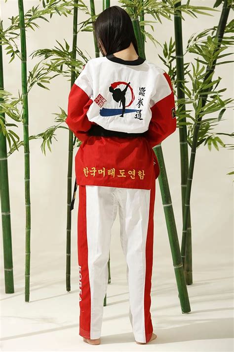 2019 Fashion Korea Style Embroidered Taekwondo Dobok TKD Taekwondo ...