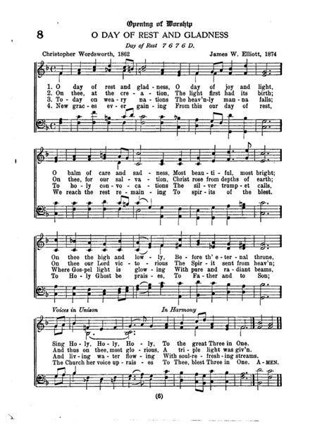 American Lutheran Hymnal O Day Of Rest And Gladness Hymnary Org