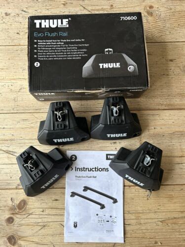 Thule Evo Flush Rail Foot Pack Set Of Feet Good Condition