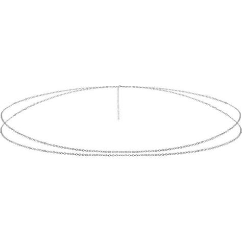 Chaîne De Taille Pour Femme Pompon Double Couche Bijoux De Corps Bikini Or Argent Bijoux