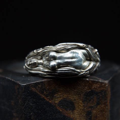 Tyche Goddess Of Luck Futuna Nude Ring Goddess Queen Handmade Sterling