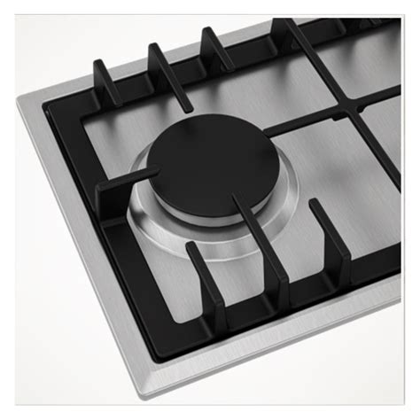 PLAQUE DE CUISSON À GAZ ENCASTRABLE 2 FOYERS ARGENTÉ - BEKO - HDCG32221FX