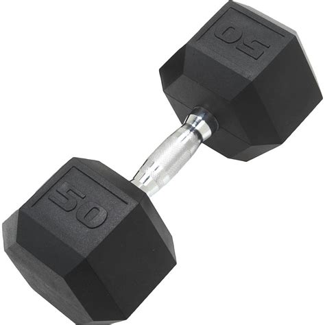 Cap Barbell 50 Lb Coated Hex Dumbbell Academy