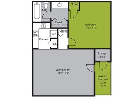 Floor Plans of Shamrock Apartments in Raleigh, NC