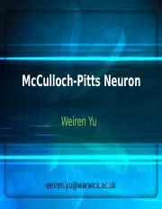 Understanding the McCulloch-Pitts Neuron: Biological vs | Course Hero