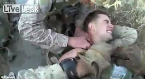 Staggering Footage Of Marine Being Shot In The NECK In Afghanistan