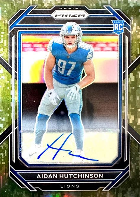 Aidan Hutchinson Prizm Rookie Autographs Camo Price Guide