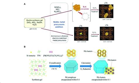 Schematic Representation For The Formation Of Zeolite Encapsulated Download Scientific