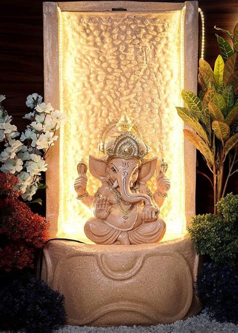 Golden FRP Ganesha Wall Fountain At Rs 9800 Piece In Bhopal ID