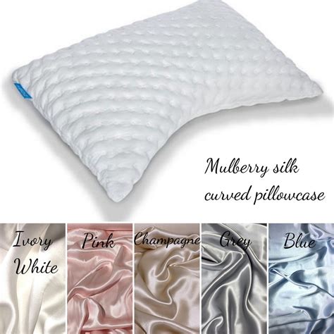 Mulberry Silk Curved Pillowcase Silk Momme Silk Pillow Etsy