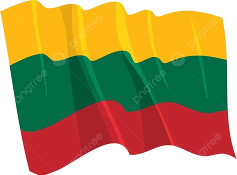 Política Ondeando La Bandera De Lituania Vector Viaje Nación Vector Png