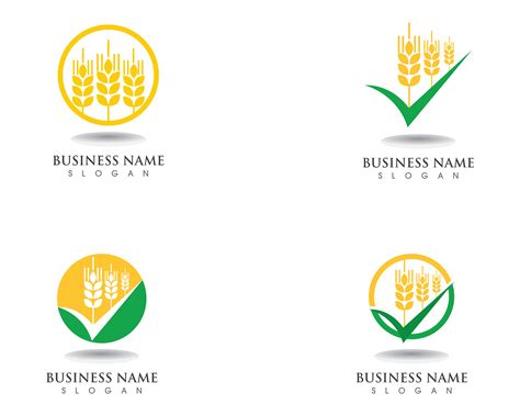 Wheat Logo And Symbols Template Vector Icon Design 583318 Vector Art At