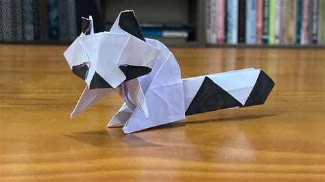 Origami Raccoon guaxinim Nível difícil YouTube