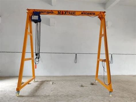 MOX Single Girder Portable Gantry Cranes Maximum Lifting Capacity 0 5