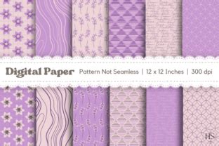 Pink Flowers Digital Paper Pattern Pack Graphic By Heyv Studio