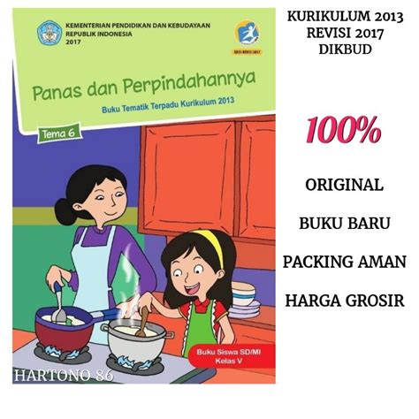 Jual Buku Paket Siswa Tematik Untuk Sd Mi Kelas Tema Panas Dan