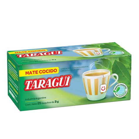 Mate Cocido Taragüi X 25 Saquitos Farmacityar