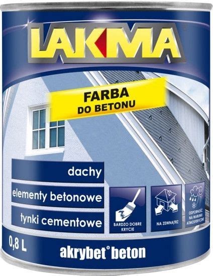 Farba Lakma Akrylowa Fasadowa Akrybet Beton Brąz 0 8L Opinie i ceny