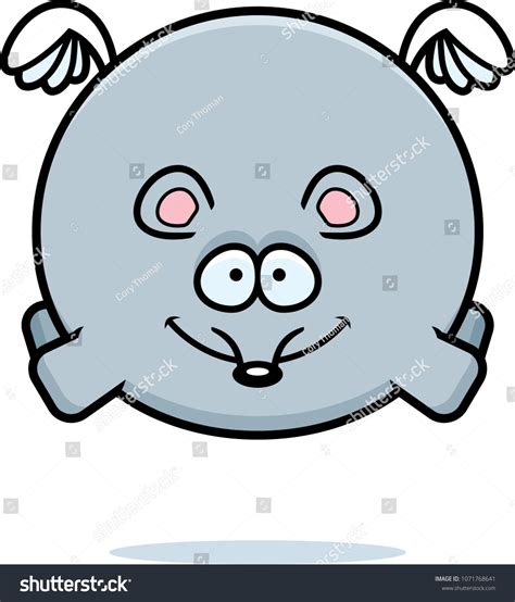 Cartoon Illustration Mouse Flying Stock Vector (Royalty Free ...