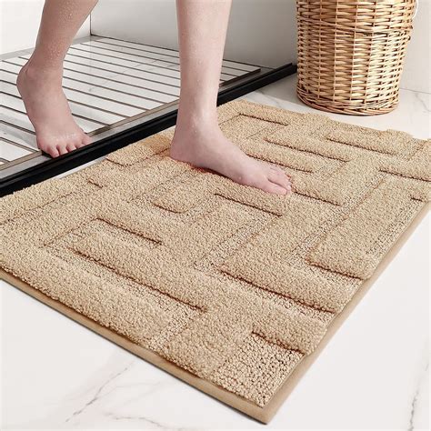 Amazon.com: Color G Beige Bathroom Rugs - Refresh Your Bathroom with ...